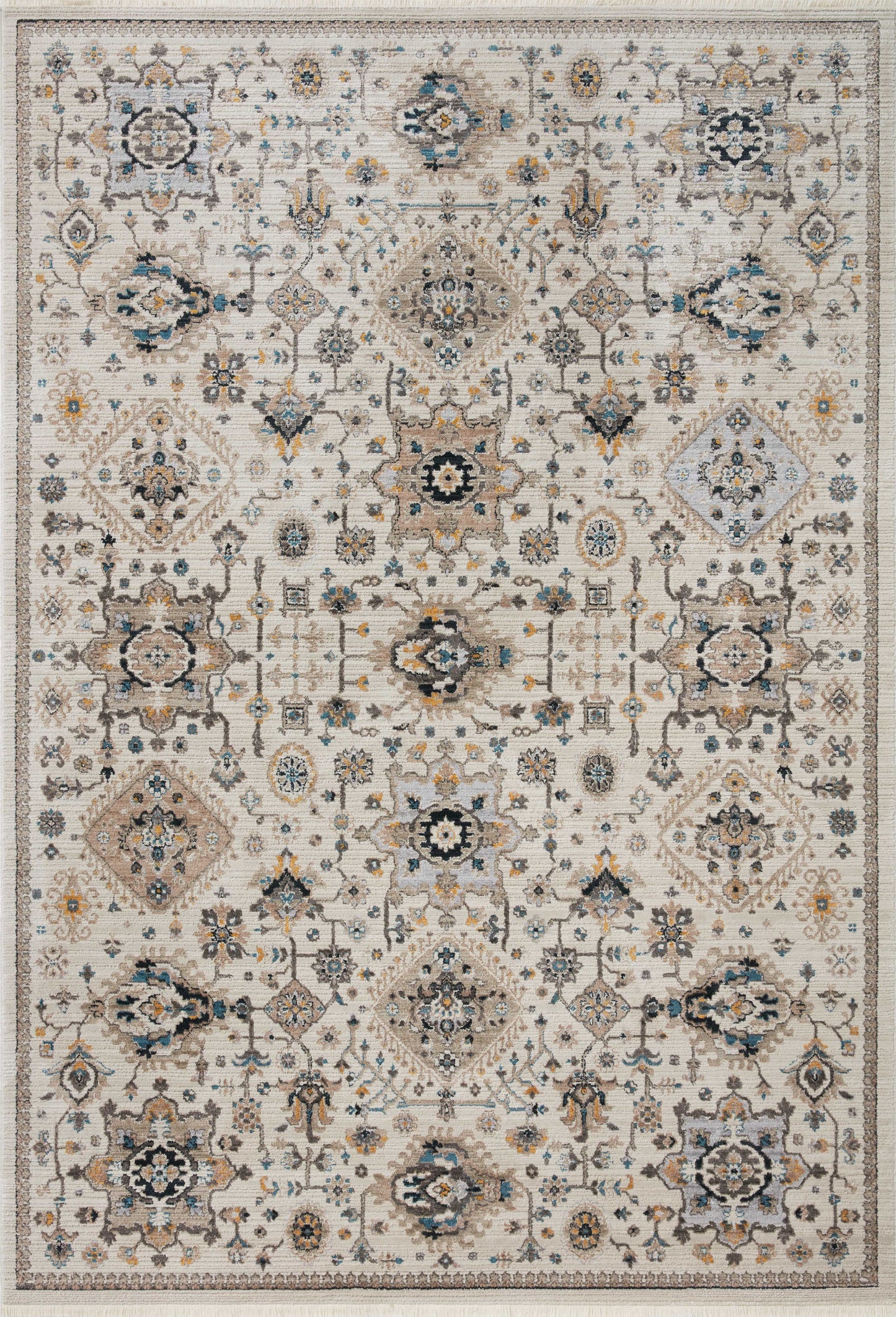 A picture of Loloi's Leigh rug, in style LEI-02, color Ivory / Taupe