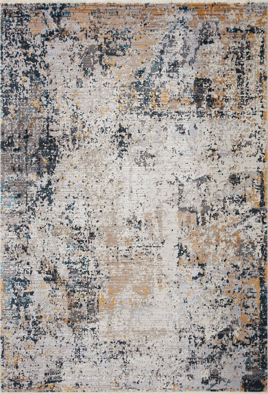 A picture of Loloi's Leigh rug, in style LEI-04, color Silver / Multi