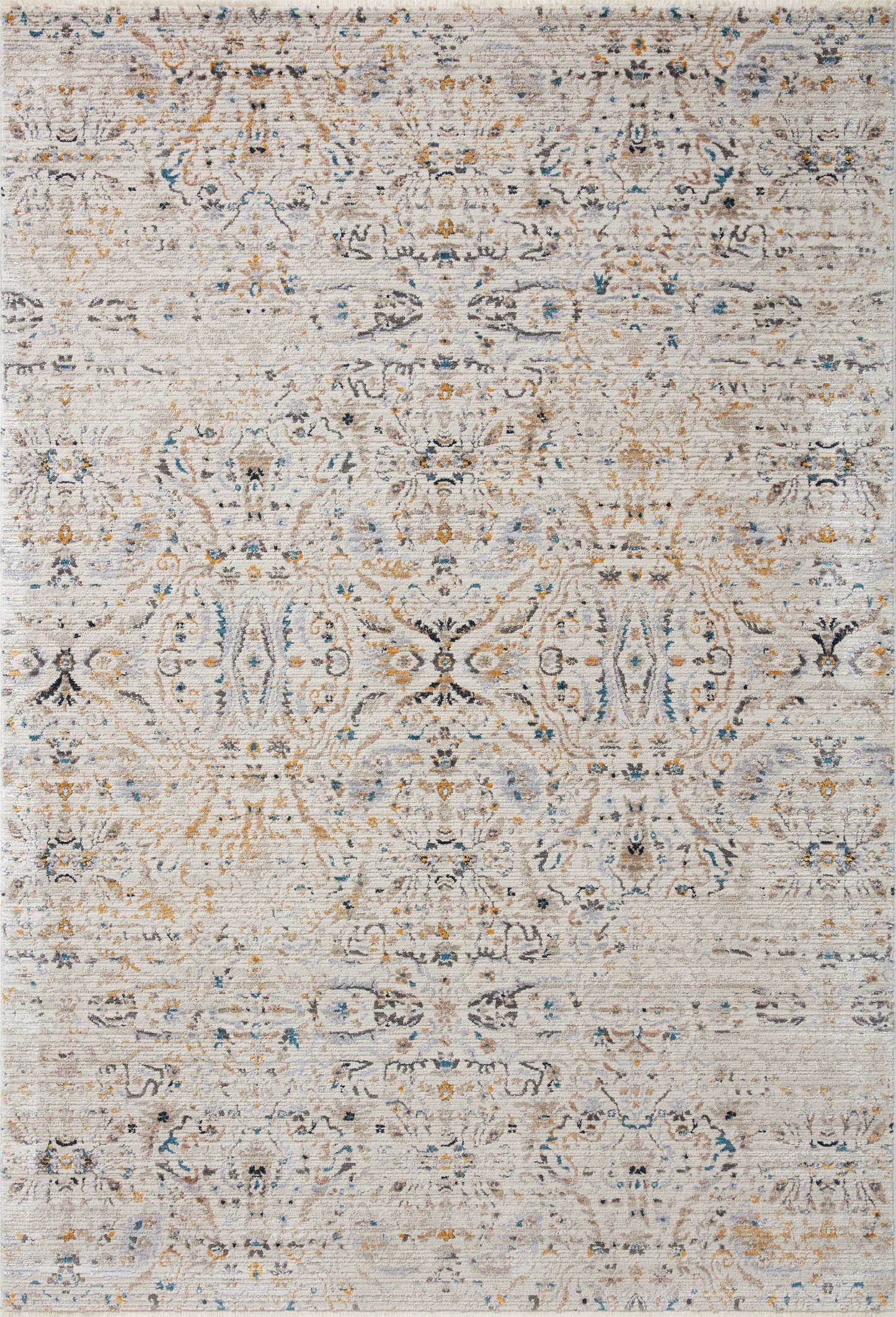 A picture of Loloi's Leigh rug, in style LEI-07, color Ivory / Straw