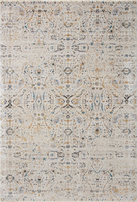 A picture of Loloi's Leigh rug, in style LEI-07, color Ivory / Straw