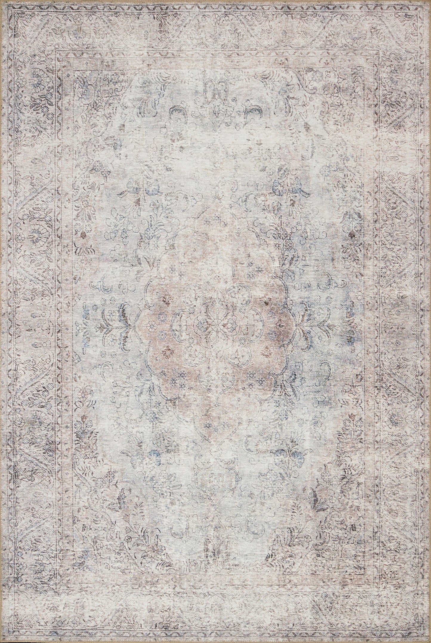 A picture of Loloi's Loren rug, in style LQ-04, color Silver / Slate