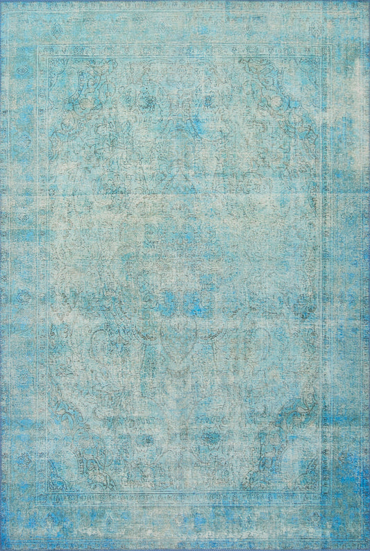 A picture of Loloi's Loren rug, in style LQ-08, color Aqua