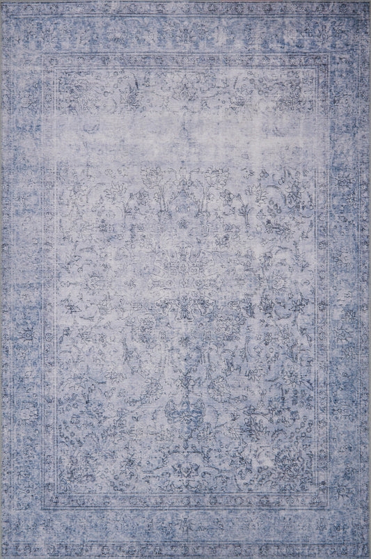 A picture of Loloi's Loren rug, in style LQ-09, color Slate