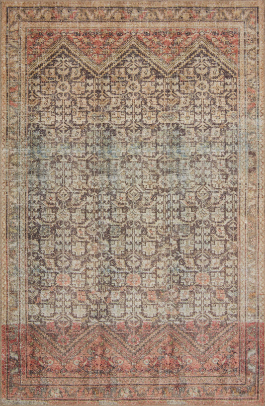 A picture of Loloi's Loren rug, in style LQ-17, color Charcoal / Multi