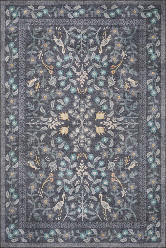 A picture of Loloi's Maison rug, in style MAO-01, color Nightingale Black