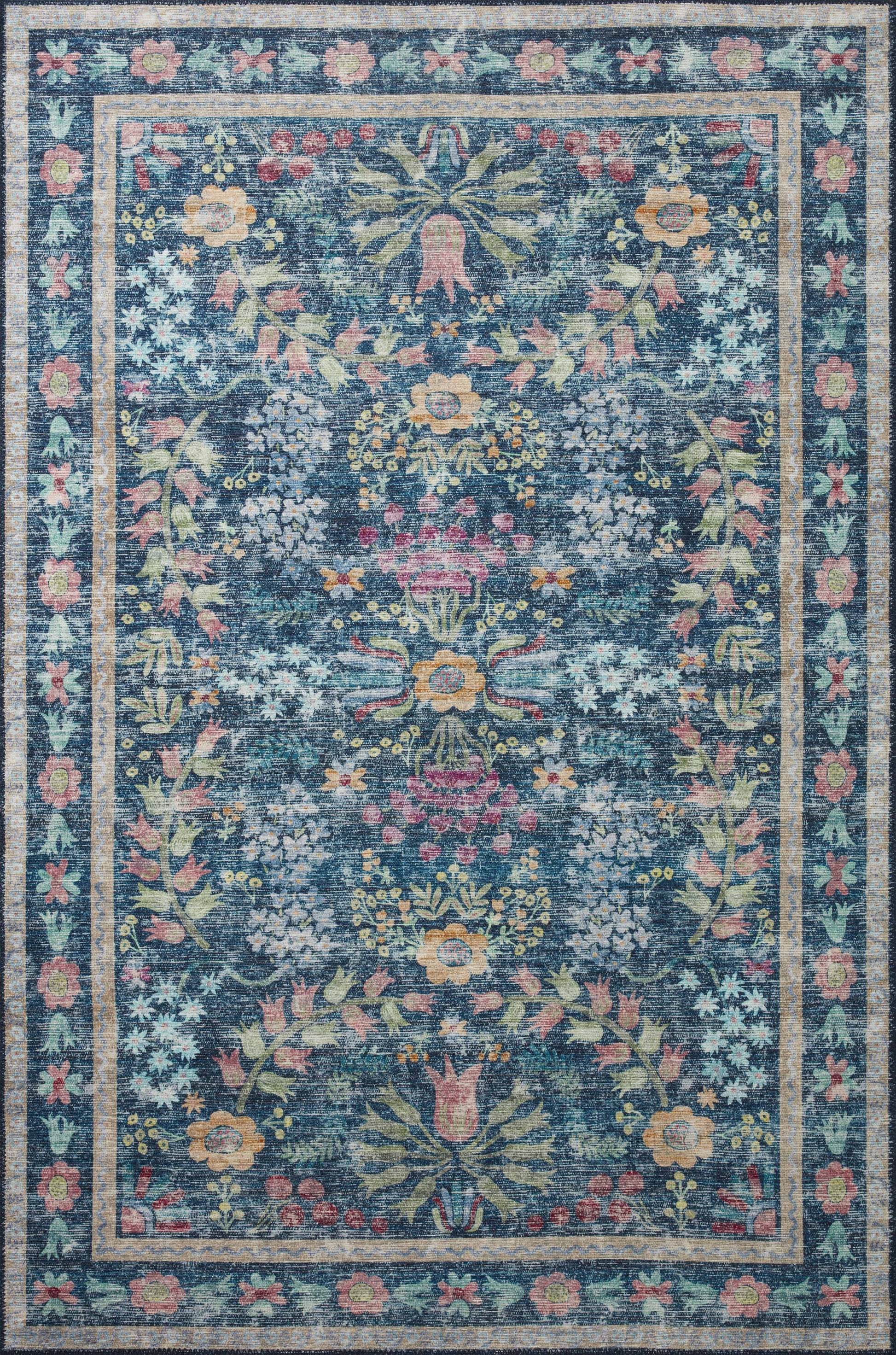 A picture of Loloi's Maison rug, in style MAO-06, color Blue / Multi