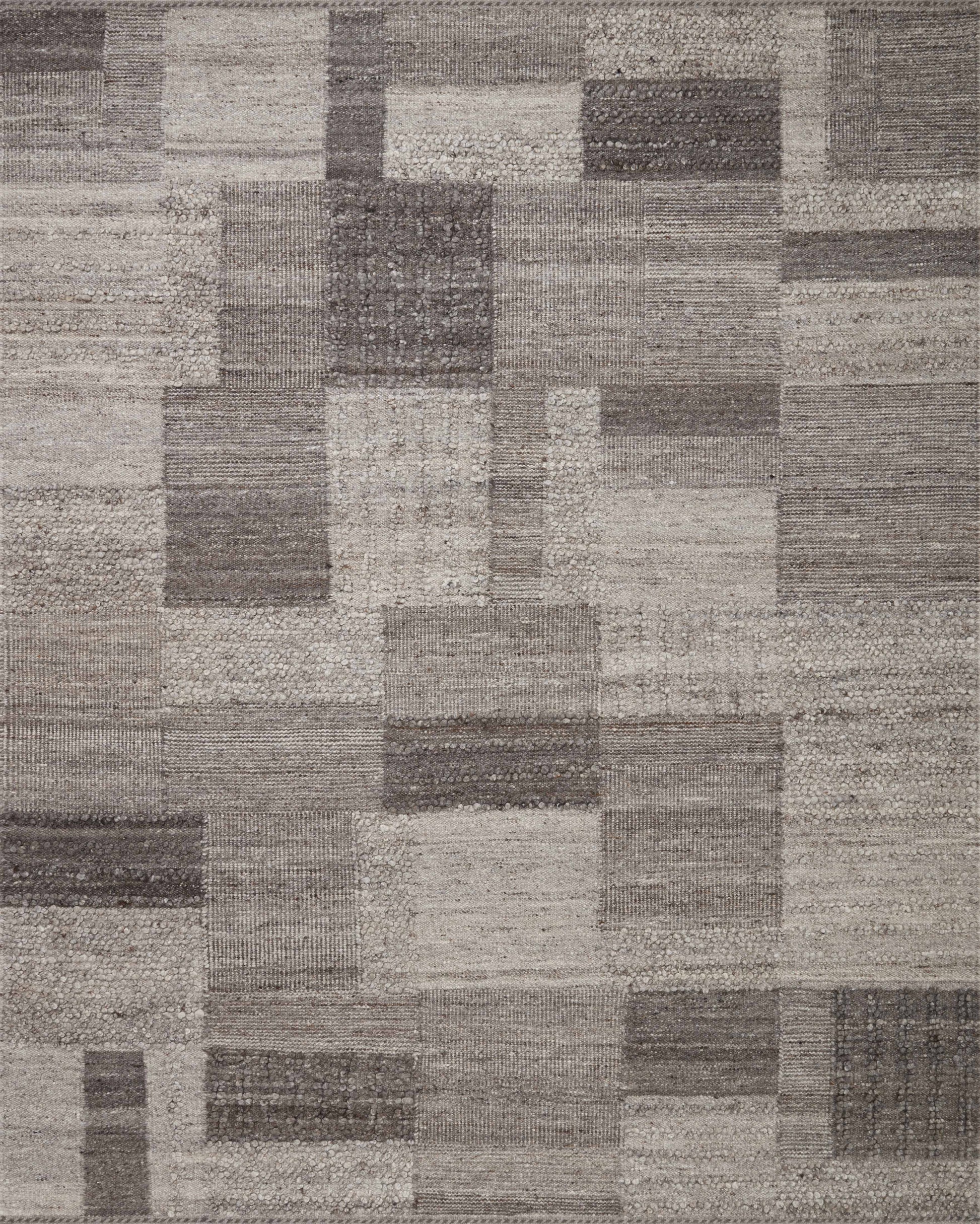 A picture of Loloi's Manfred rug, in style MAN-01, color Charcoal / Dove