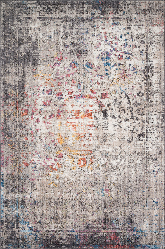 A picture of Loloi's Medusa rug, in style MED-02, color Granite / Multi
