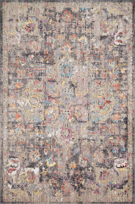 A picture of Loloi's Medusa rug, in style MED-06, color Charcoal / Fiesta