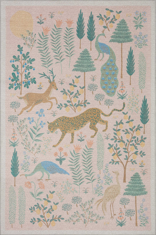 A picture of Loloi's Menagerie rug, in style MEN-01, color Blush