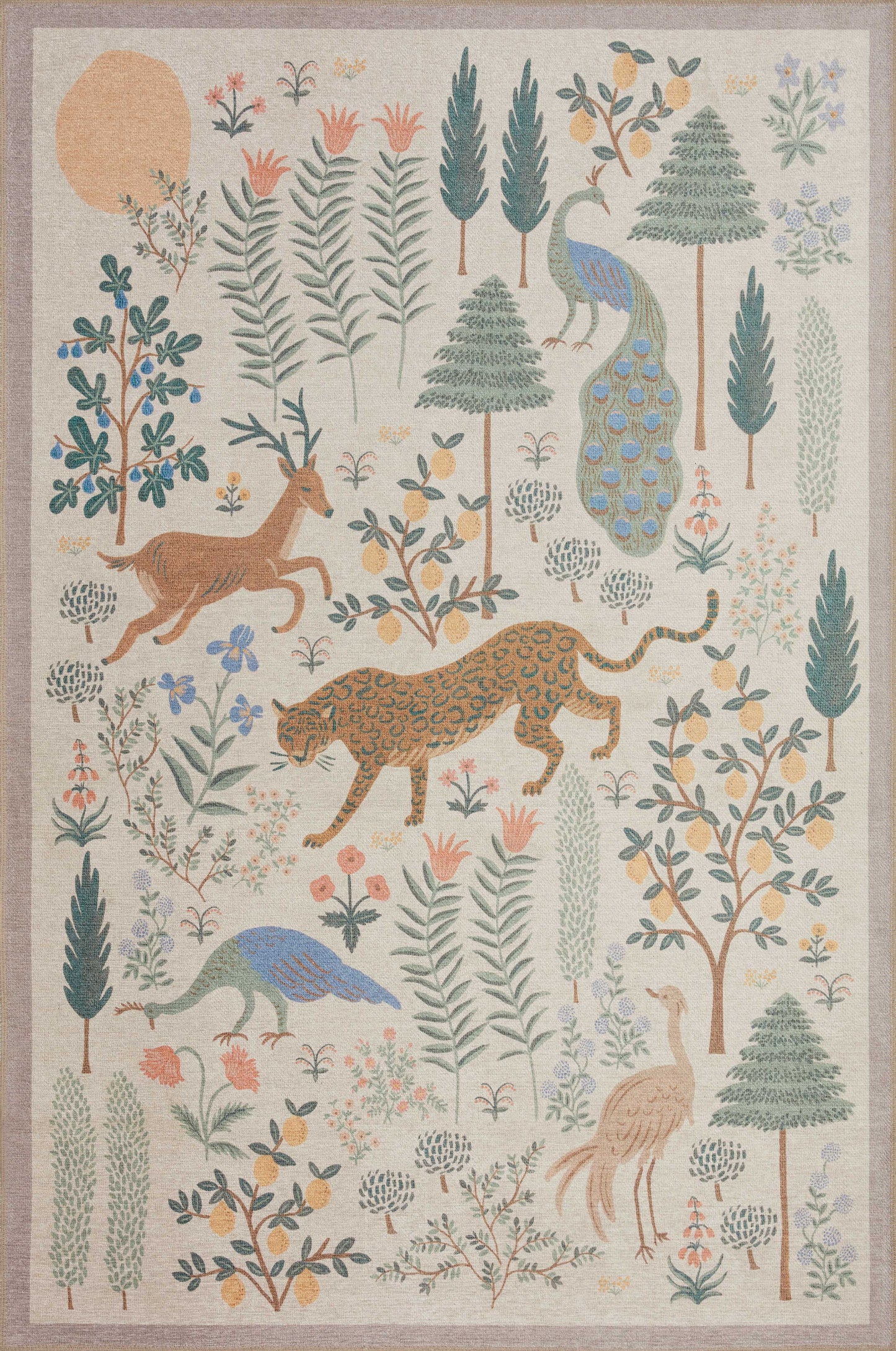 A picture of Loloi's Menagerie rug, in style MEN-01, color Cream