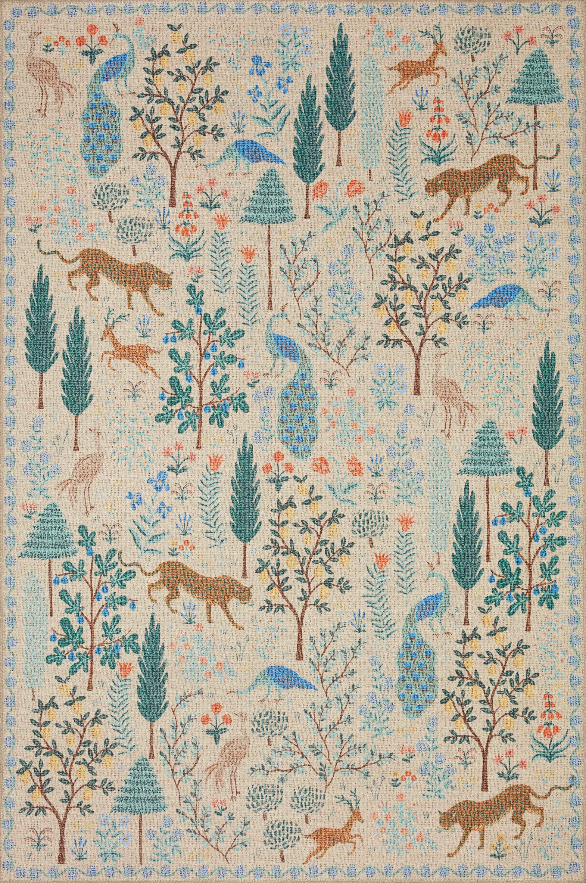 A picture of Loloi's Menagerie rug, in style MEN-02, color Cream