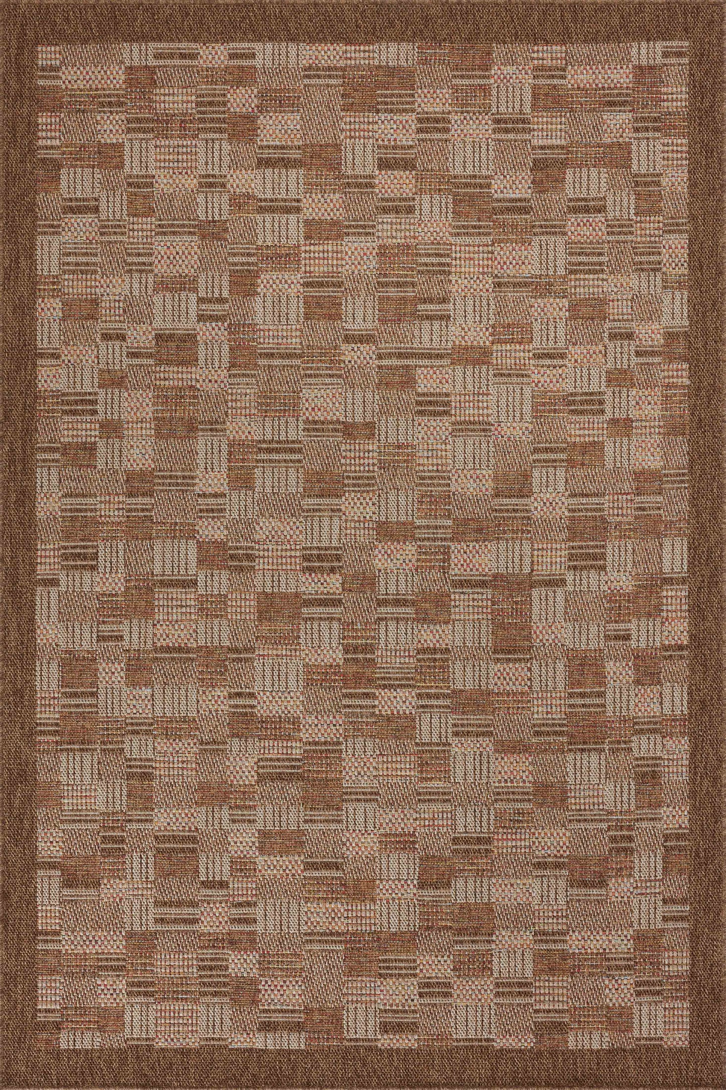 A picture of Loloi's Merrick rug, in style MER-04, color Chestnut / Fiesta
