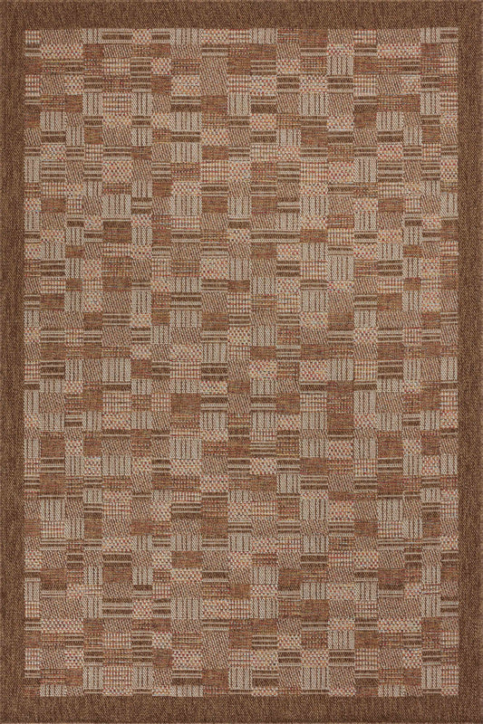A picture of Loloi's Merrick rug, in style MER-04, color Chestnut / Fiesta