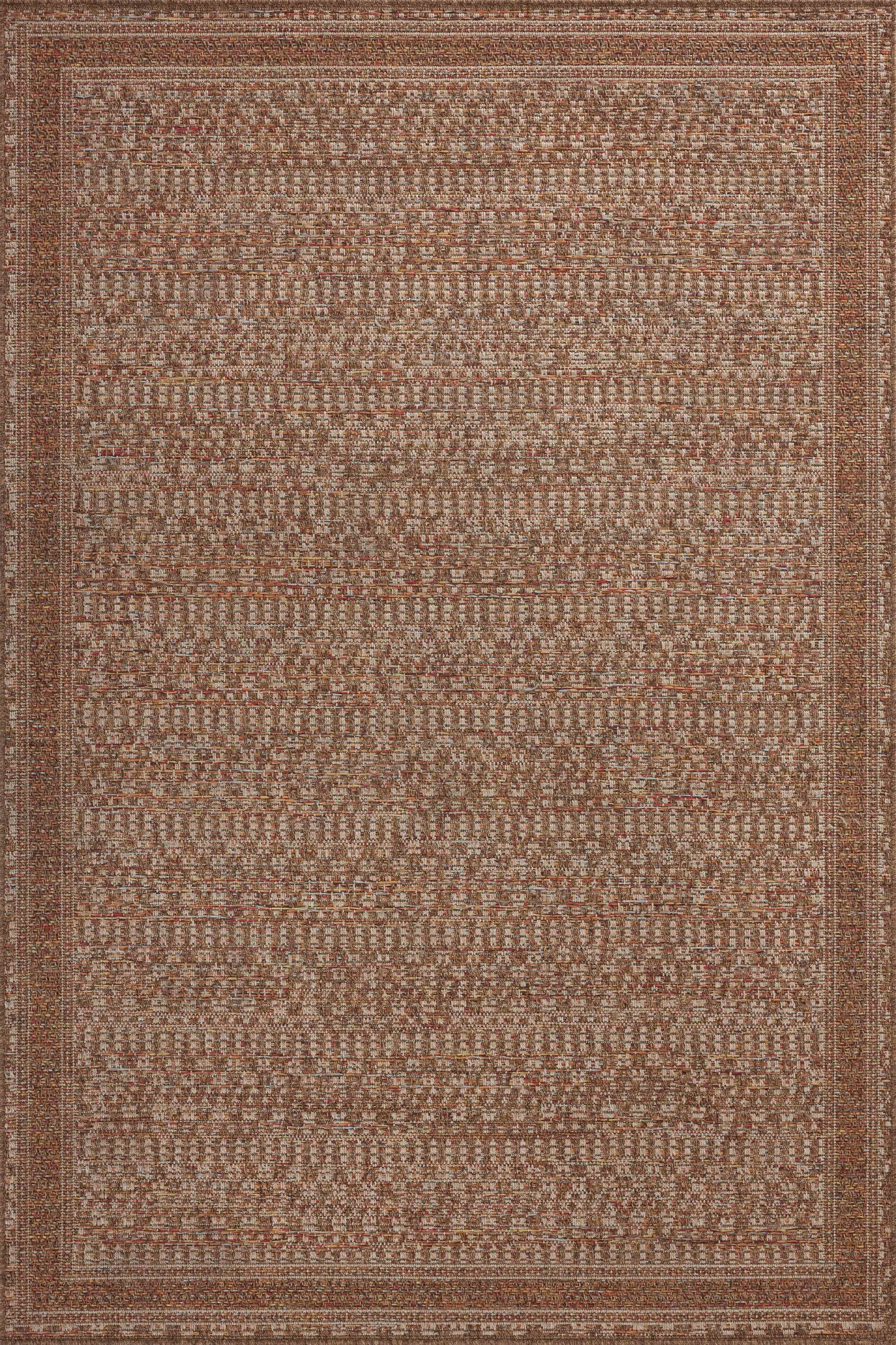 A picture of Loloi's Merrick rug, in style MER-08, color Natural / Fiesta