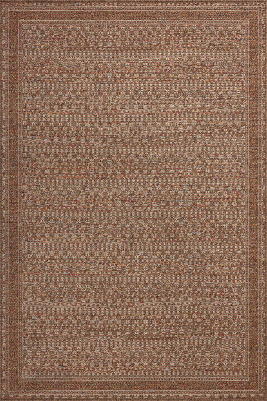A picture of Loloi's Merrick rug, in style MER-08, color Natural / Fiesta