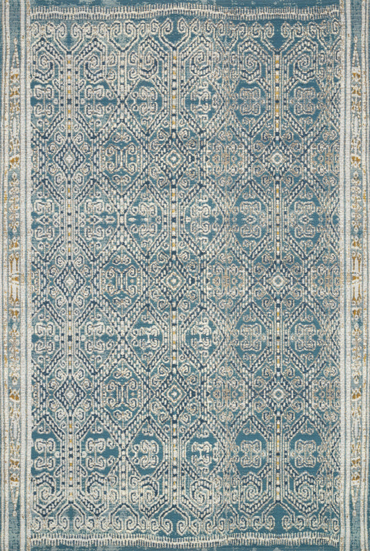 A picture of Loloi's Mika rug, in style MIK-05, color Ocean