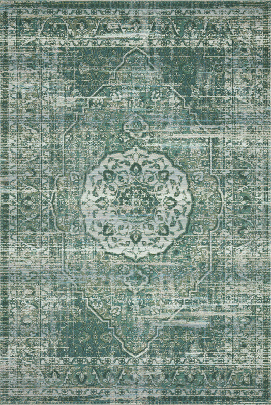 A picture of Loloi's Mika rug, in style MIK-06, color Green / Mist