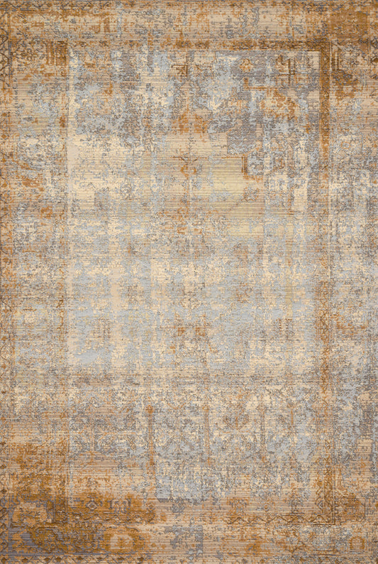 A picture of Loloi's Mika rug, in style MIK-11, color Ant. Ivory / Copper