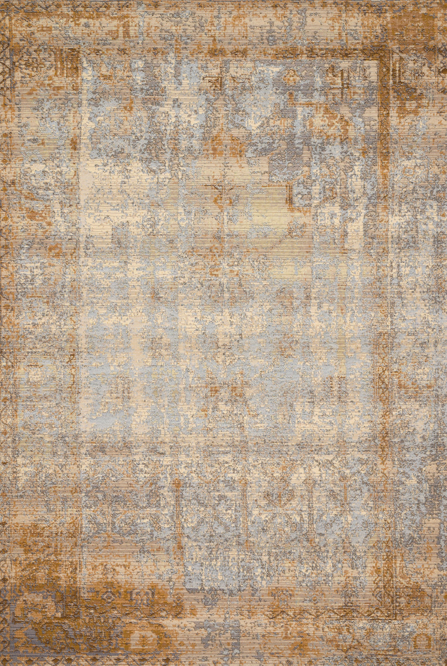 A picture of Loloi's Mika rug, in style MIK-11, color Ant. Ivory / Copper