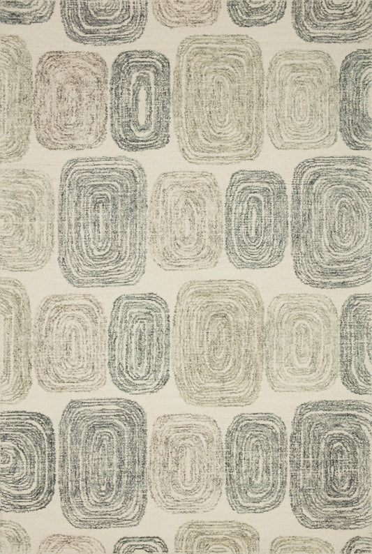 A picture of Loloi's Milo rug, in style MLO-01, color Dk. Grey / Neutral