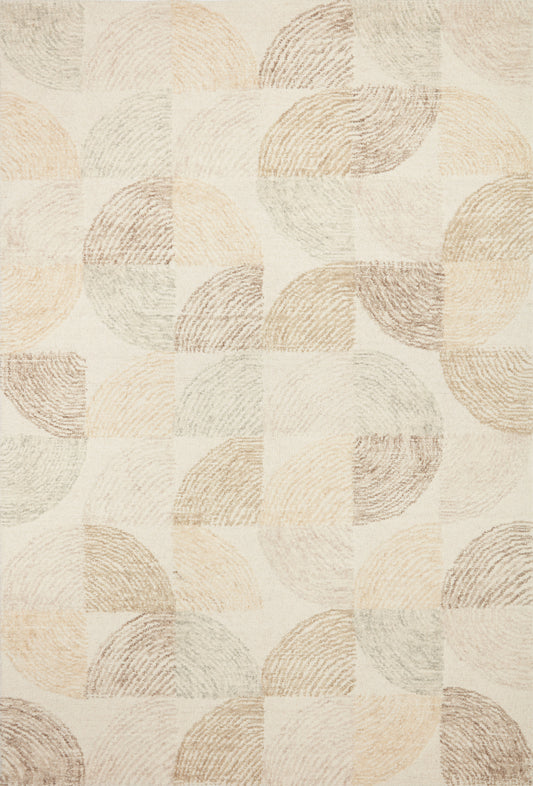 A picture of Loloi's Milo rug, in style MLO-03, color Pebble / Multi