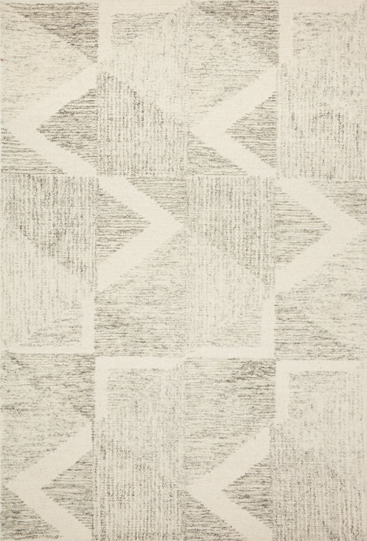 A picture of Loloi's Milo rug, in style MLO-06, color Lt Grey / Granite