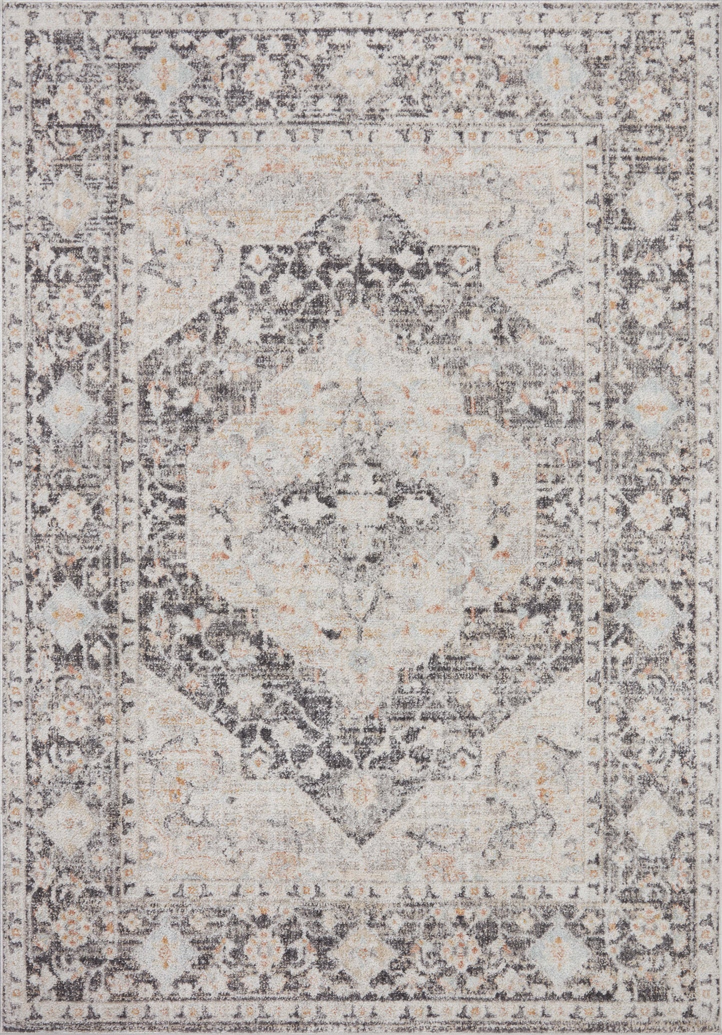 A picture of Loloi's Monroe rug, in style MON-01, color Charcoal / Multi