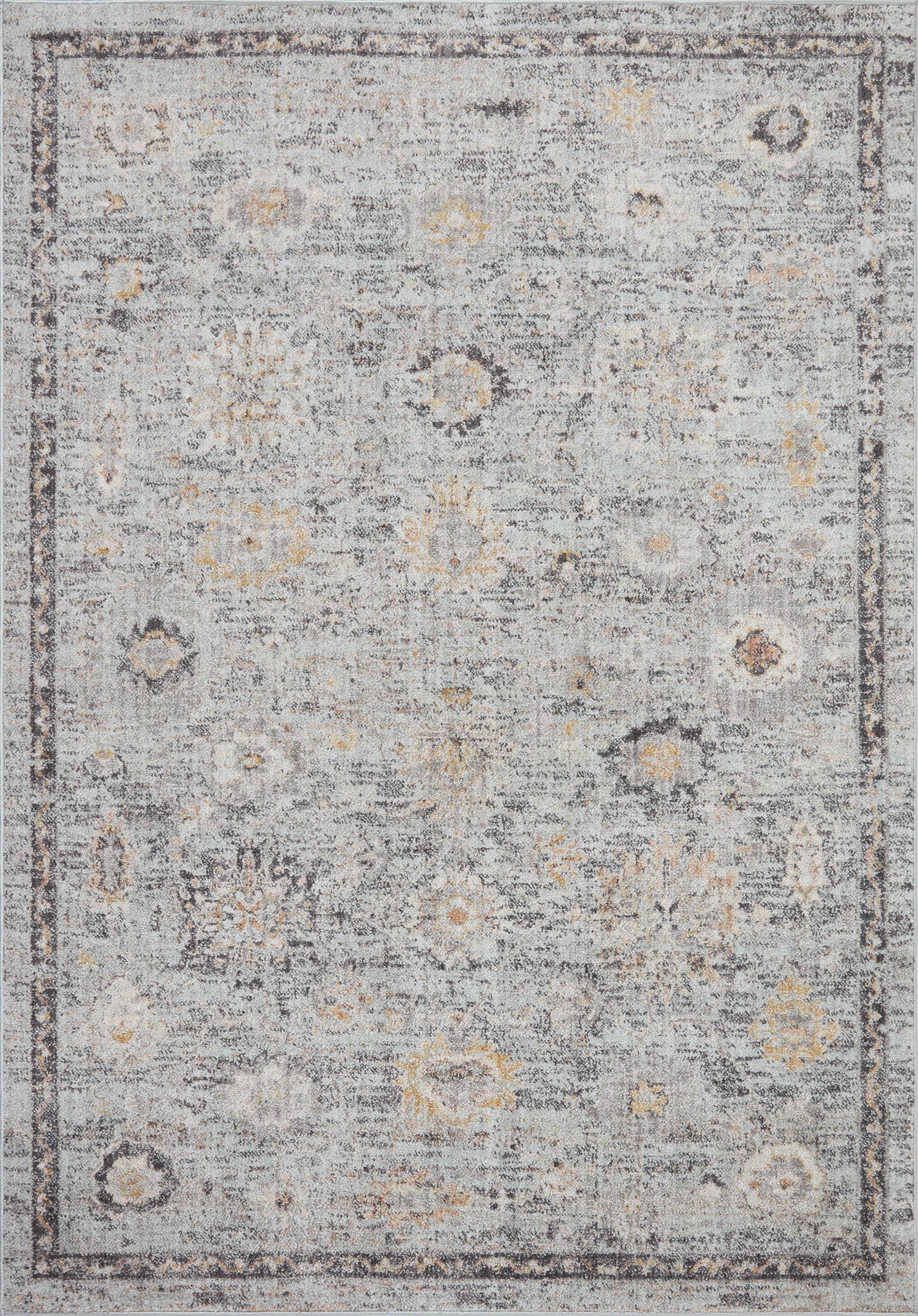 A picture of Loloi's Monroe rug, in style MON-04, color Sky / Gold