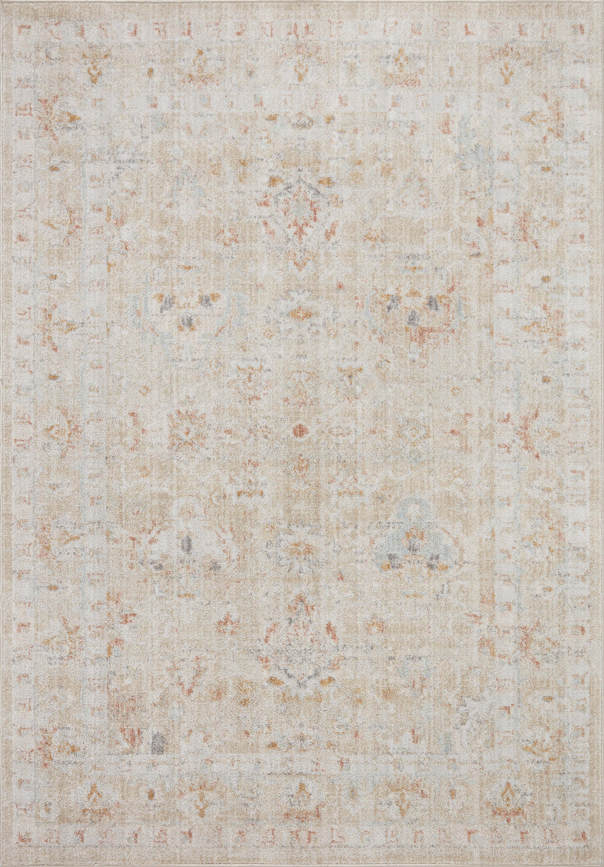 A picture of Loloi's Monroe rug, in style MON-05, color Sand / Sunrise