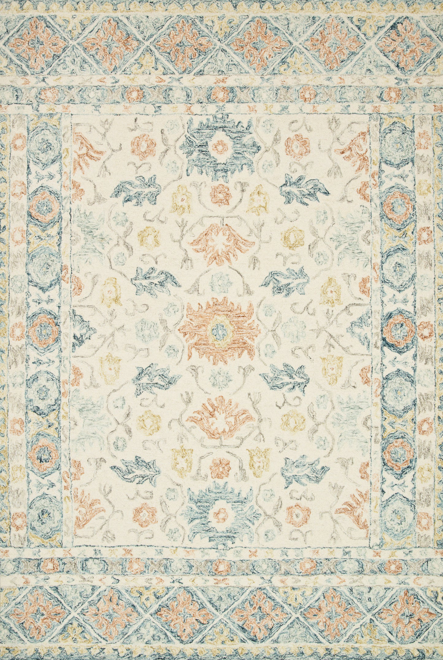 A picture of Loloi's Norabel rug, in style NOR-01, color Ivory / Multi