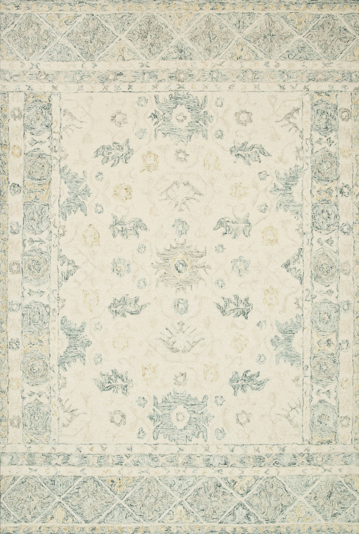 A picture of Loloi's Norabel rug, in style NOR-01, color Ivory / Slate