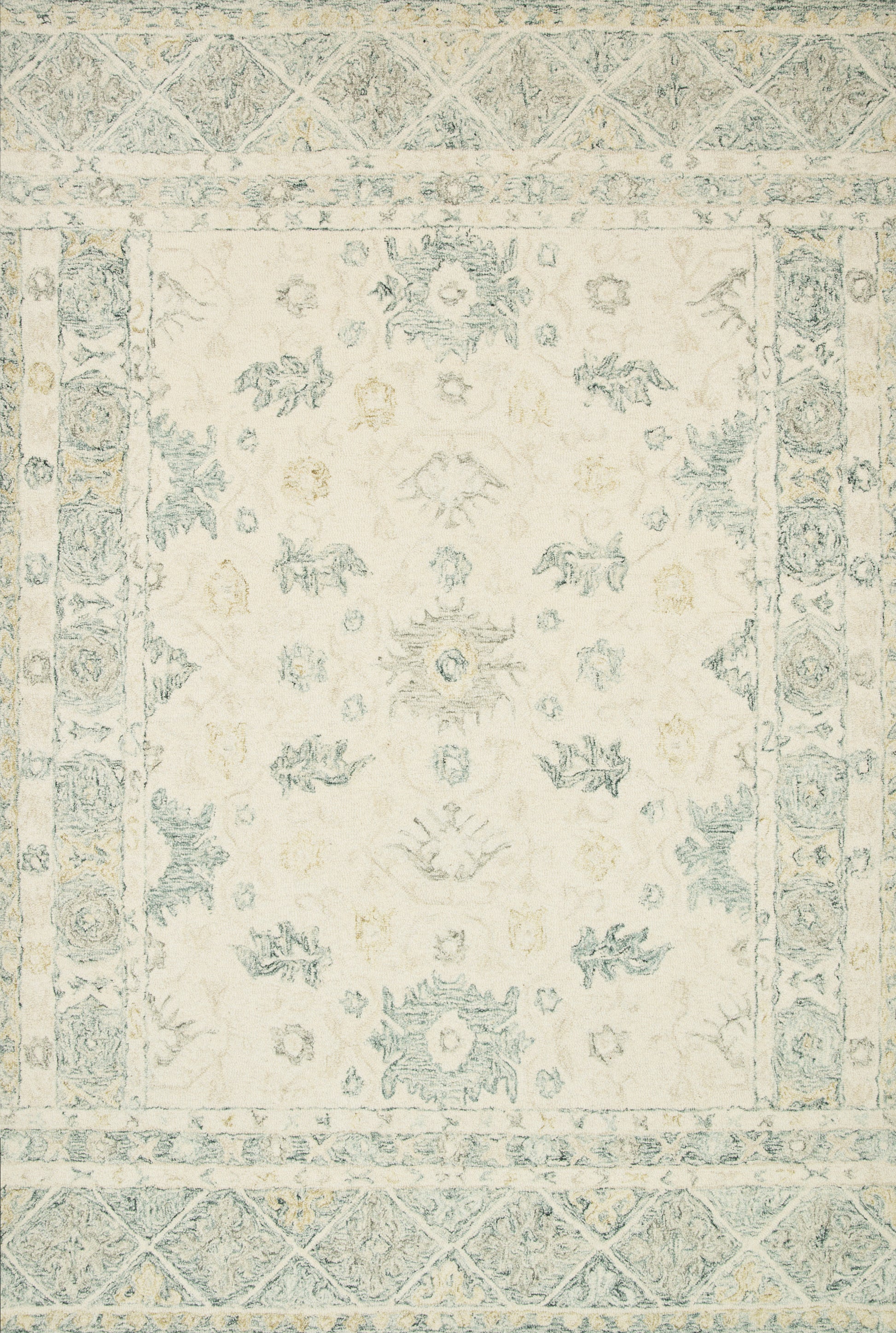 A picture of Loloi's Norabel rug, in style NOR-01, color Ivory / Slate