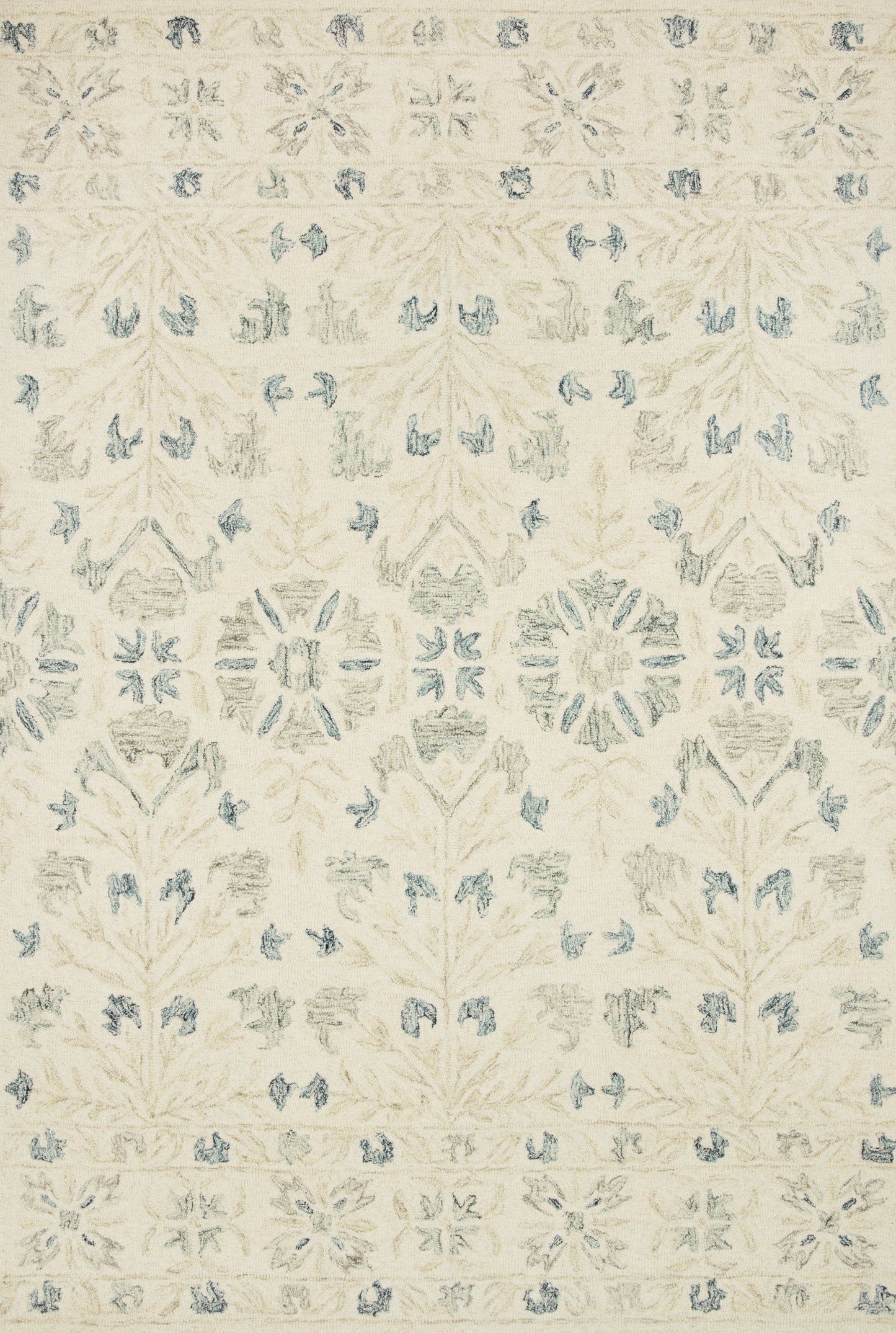 A picture of Loloi's Norabel rug, in style NOR-02, color Ivory / Grey