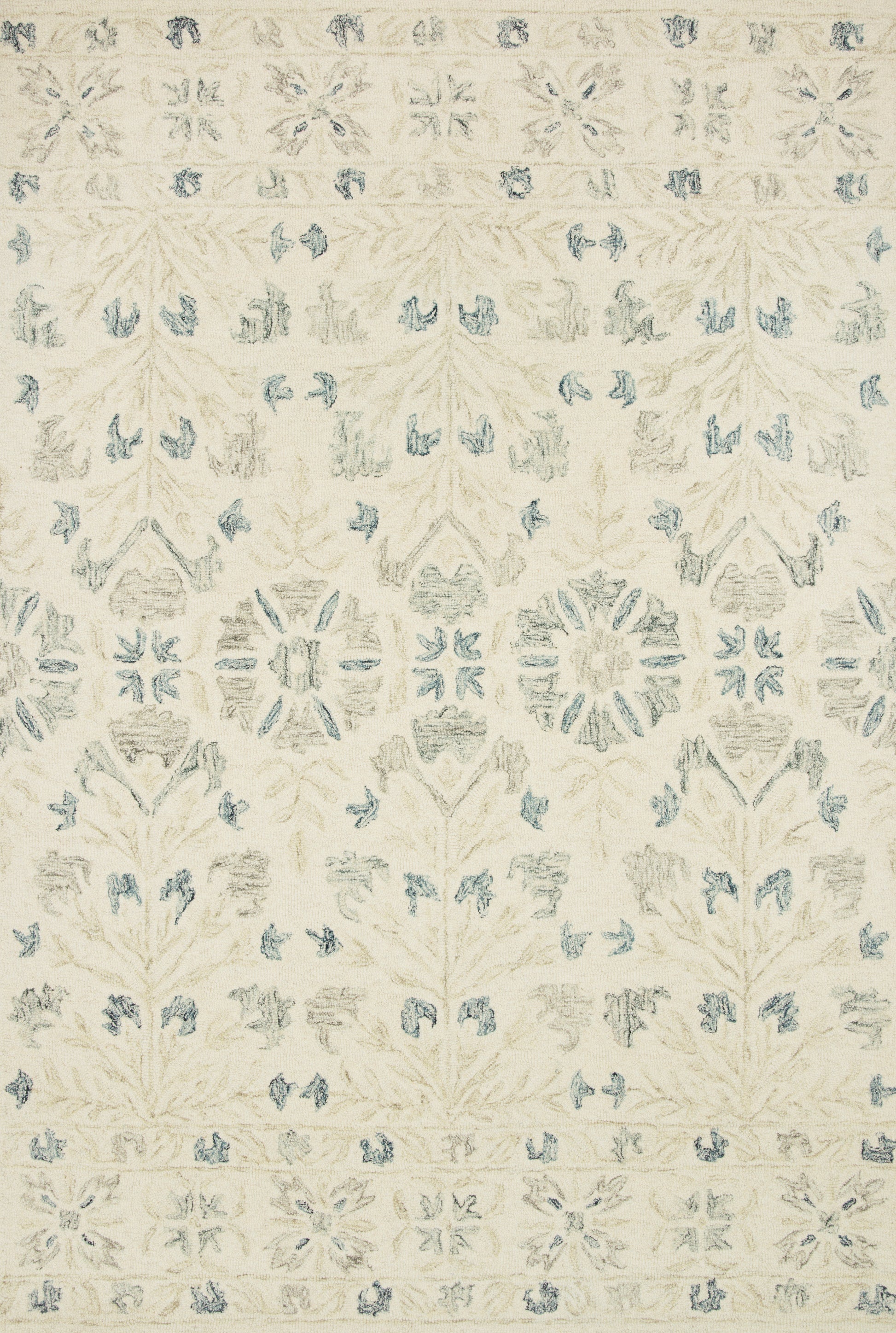 A picture of Loloi's Norabel rug, in style NOR-02, color Ivory / Grey