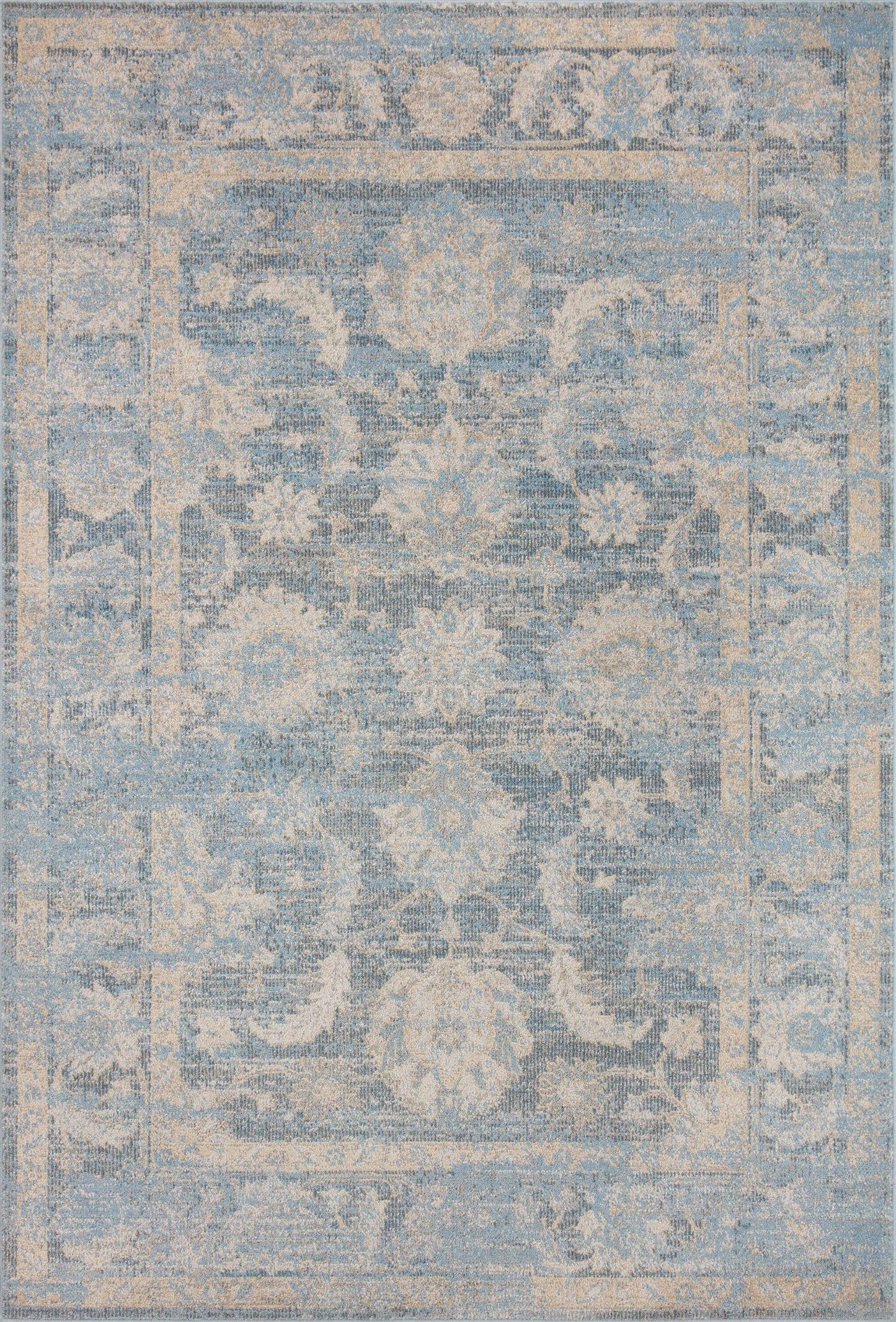 A picture of Loloi's Odette rug, in style ODT-03, color Sky / Beige