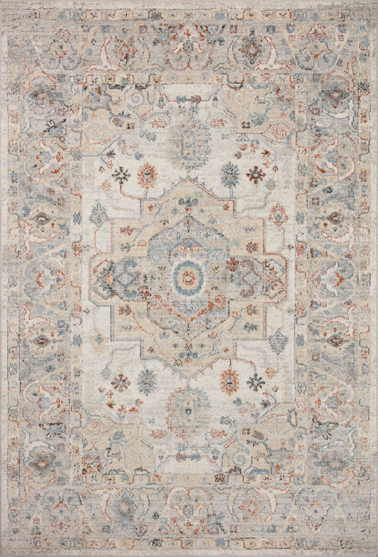 A picture of Loloi's Odette rug, in style ODT-09, color Ivory / Multi