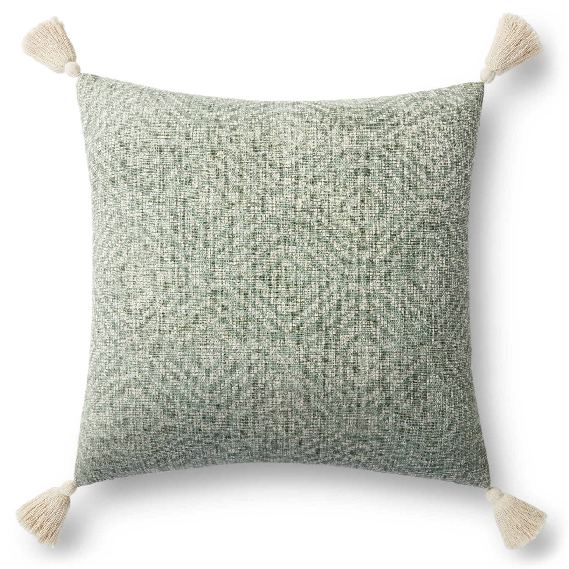 Photo of a pillow;  P0621 Green 13" x 21" Cover w/Poly Pillow