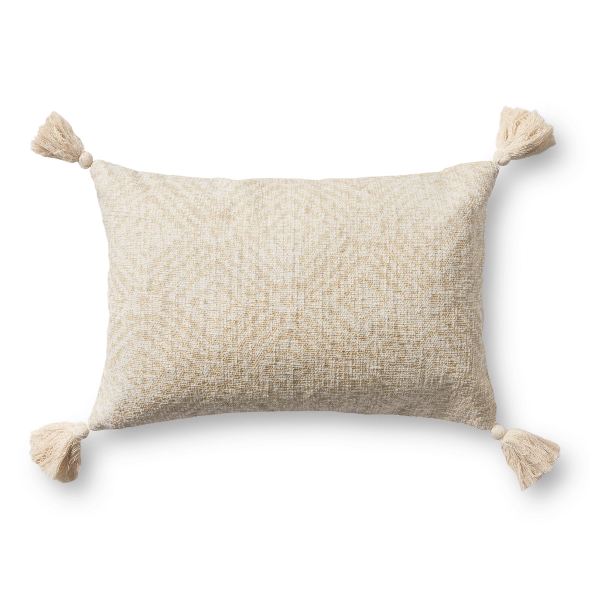 Photo of a pillow;  P0621 Ivory 13" x 21" Cover w/Poly Pillow