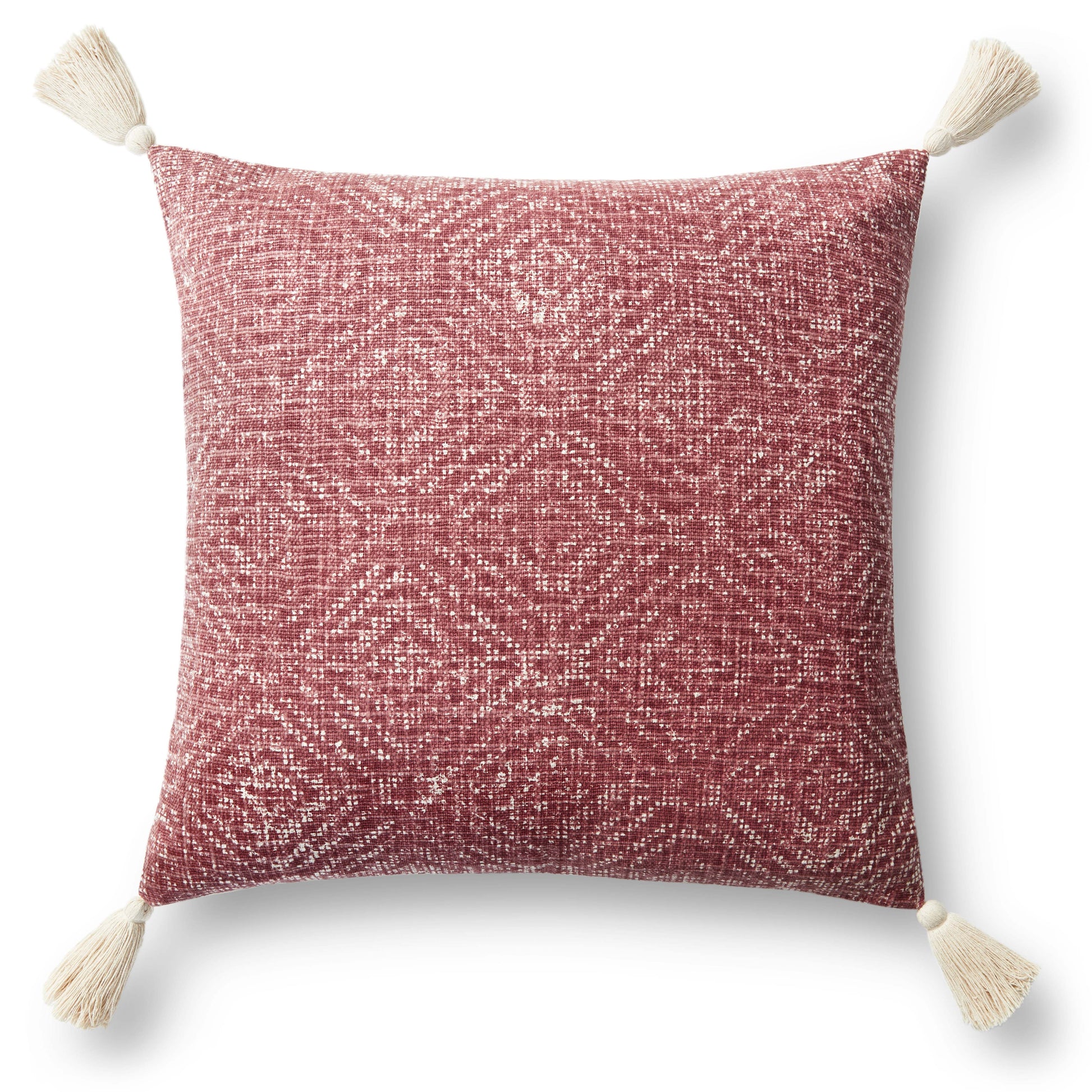 Photo of a pillow;  P0621 Red 13" x 21" Cover w/Poly Pillow