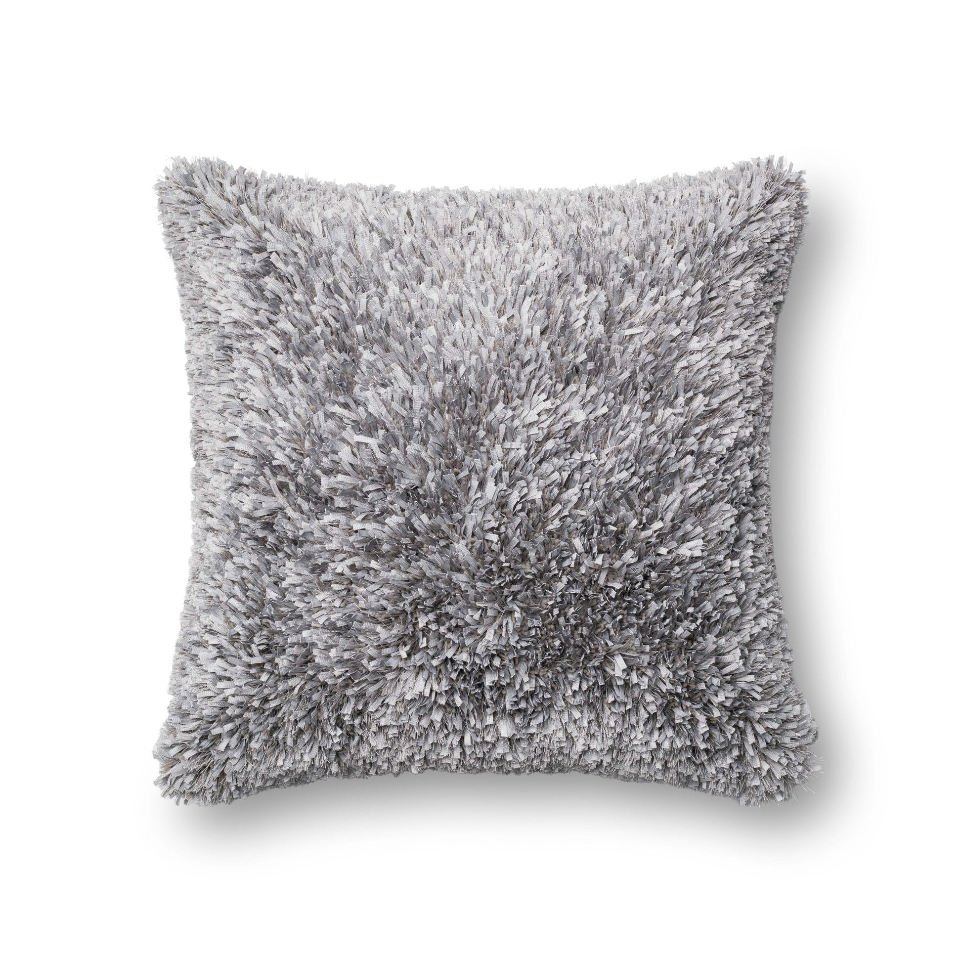 Photo of a pillow;  P0045 Grey 22" x 22" Cover w/Poly Pillow