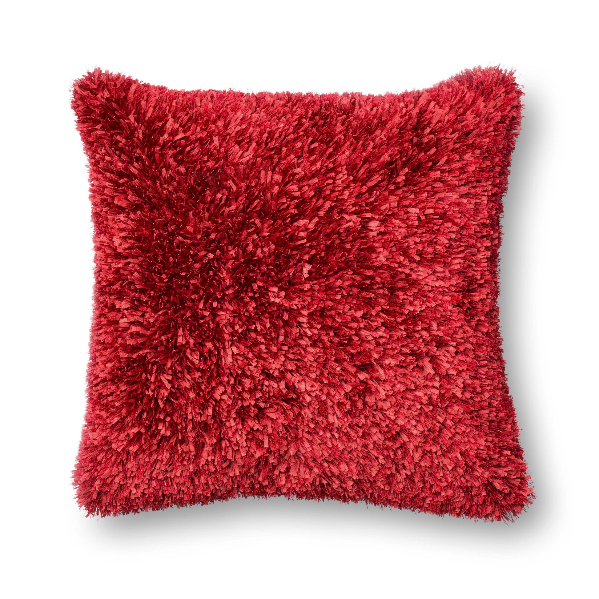 Photo of a pillow;  P0045 Red 13" x 21" Cover w/Poly Pillow
