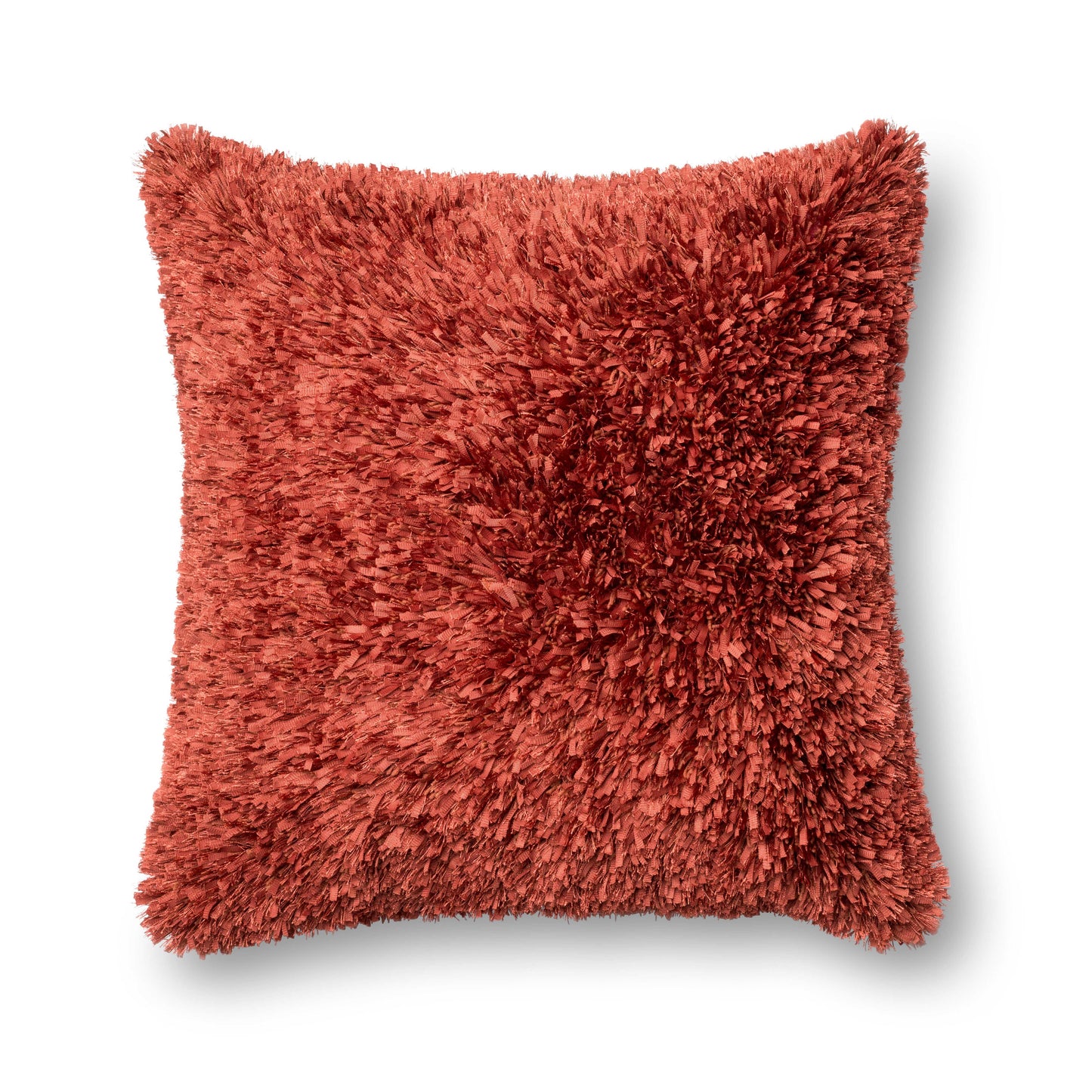 Photo of a pillow;  P0045 Rust 22" x 22" Cover w/Poly Pillow