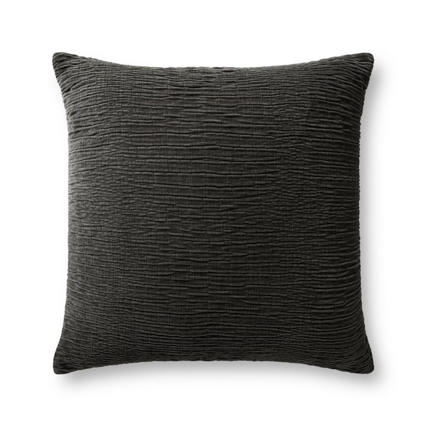 Photo of a pillow;  Charcoal 22'' x 22'' Cover w/Poly Pillow