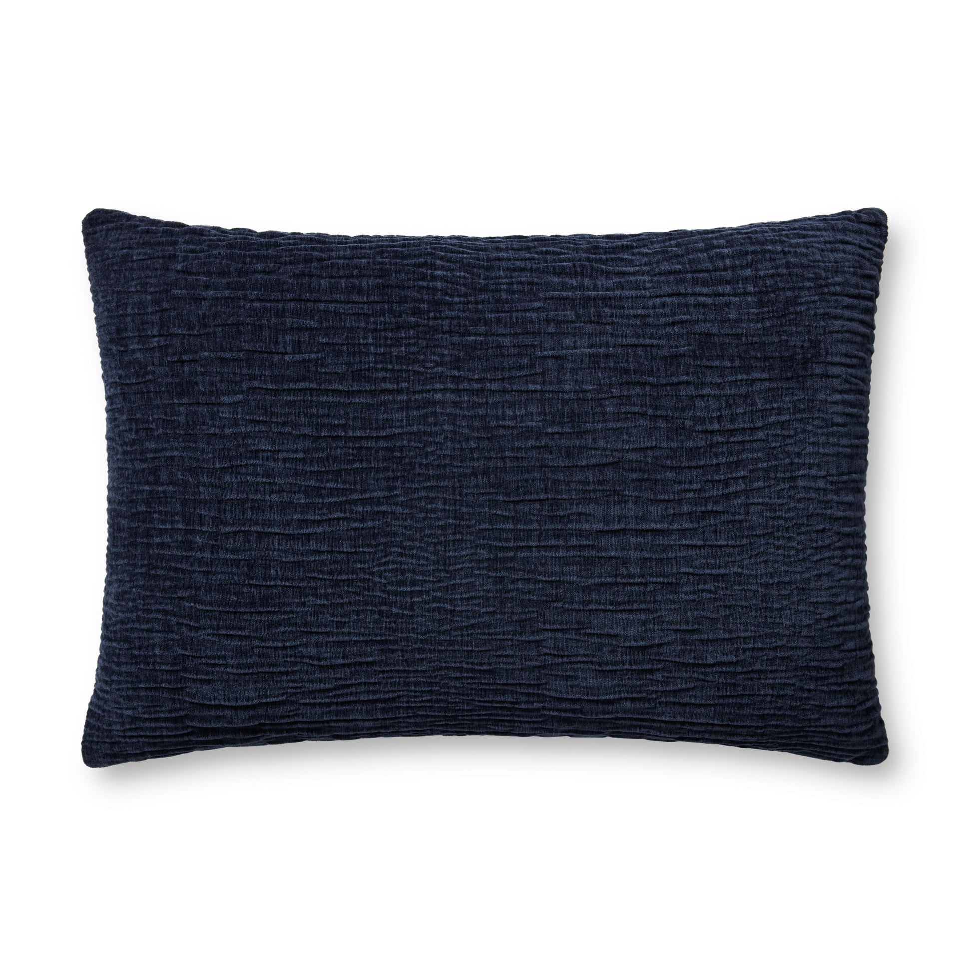 Photo of a pillow;  Navy 16'' x 26'' Cover w/Poly Pillow