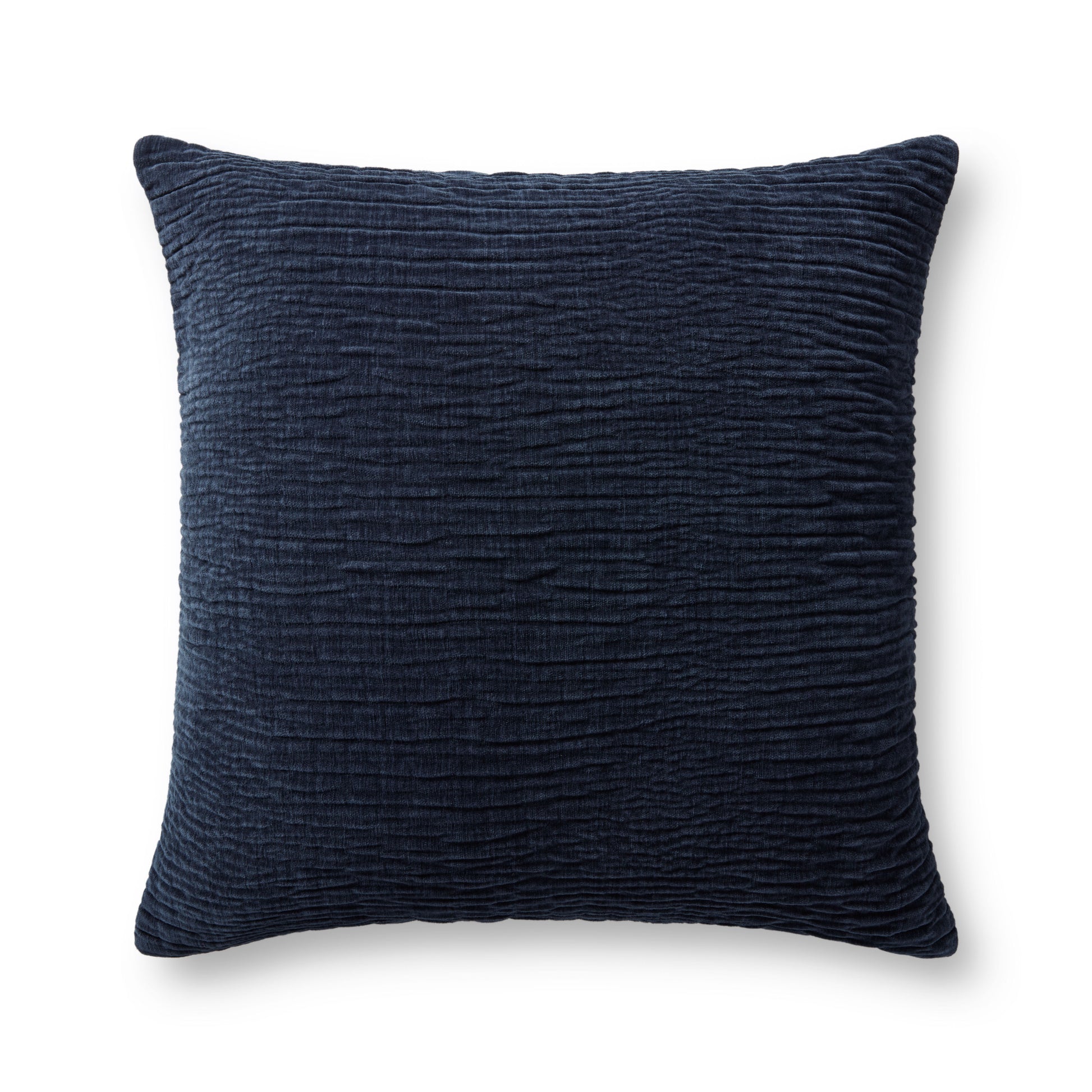 Photo of a pillow;  Navy 22'' x 22'' Cover w/Poly Pillow