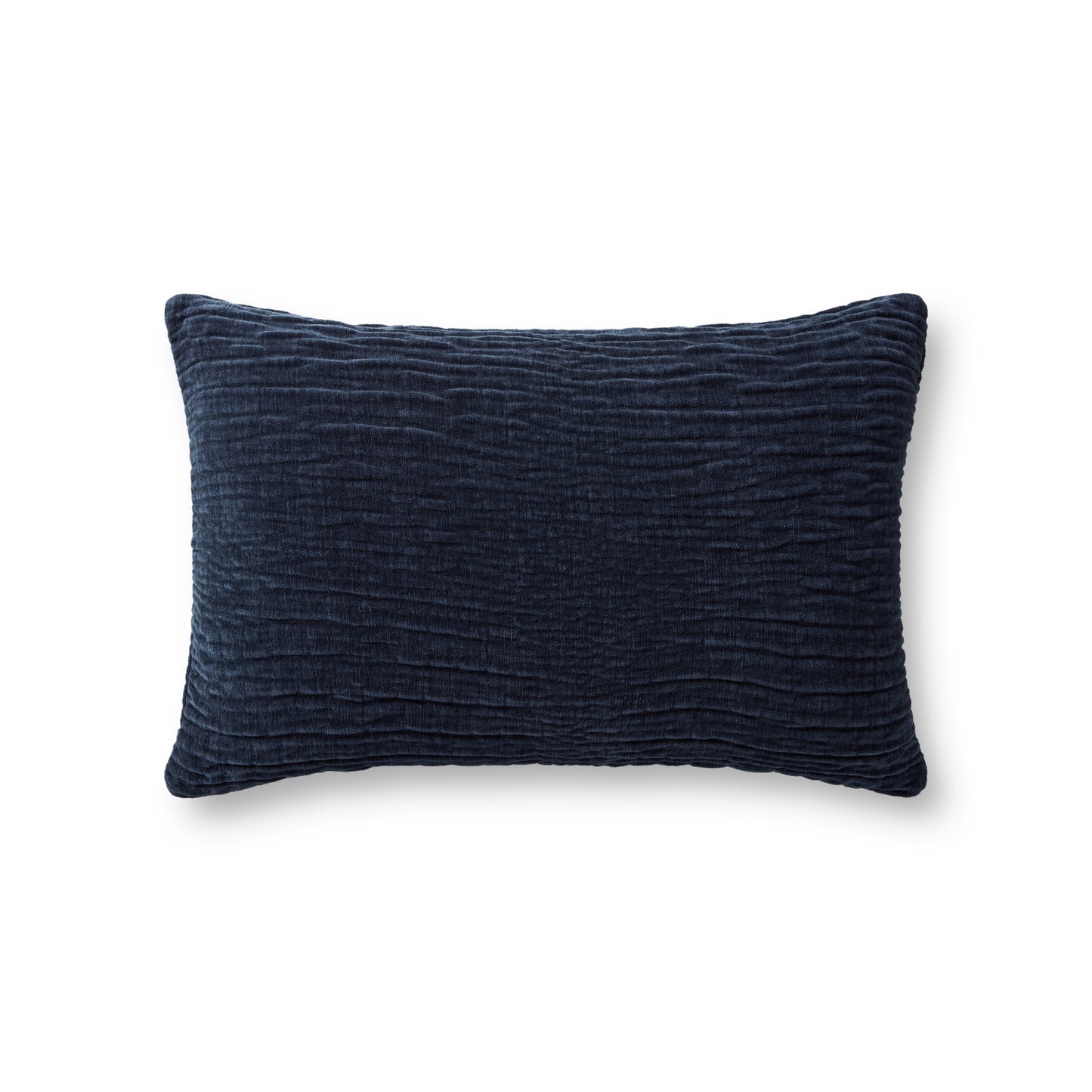 Photo of a pillow;  Navy 13'' x 21'' Cover w/Poly Pillow