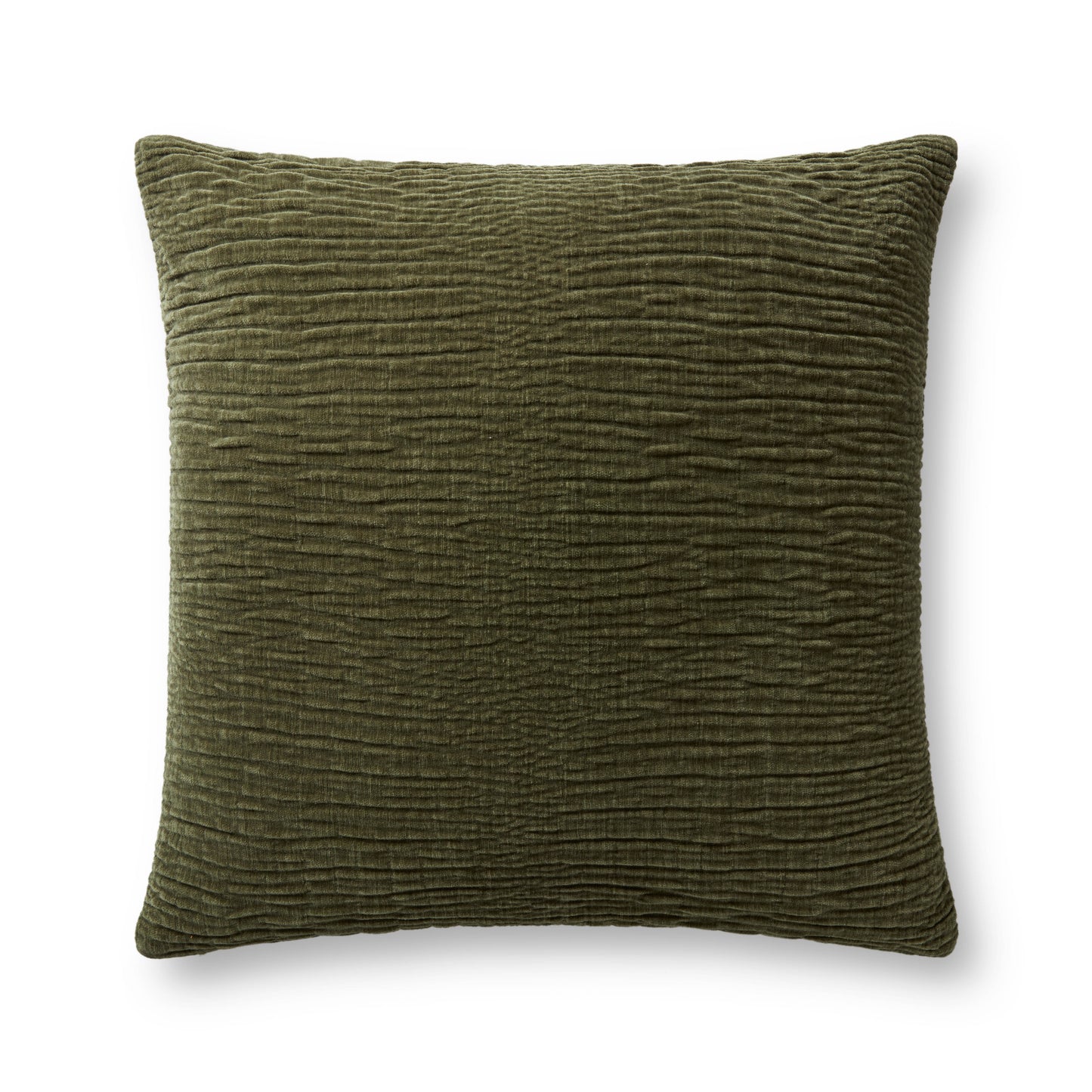 Photo of a pillow;  Olive 22'' x 22'' Cover w/Poly Pillow