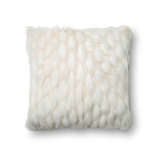 Photo of a pillow;  P0265 White 22" x 22" Cover w/Poly Pillow