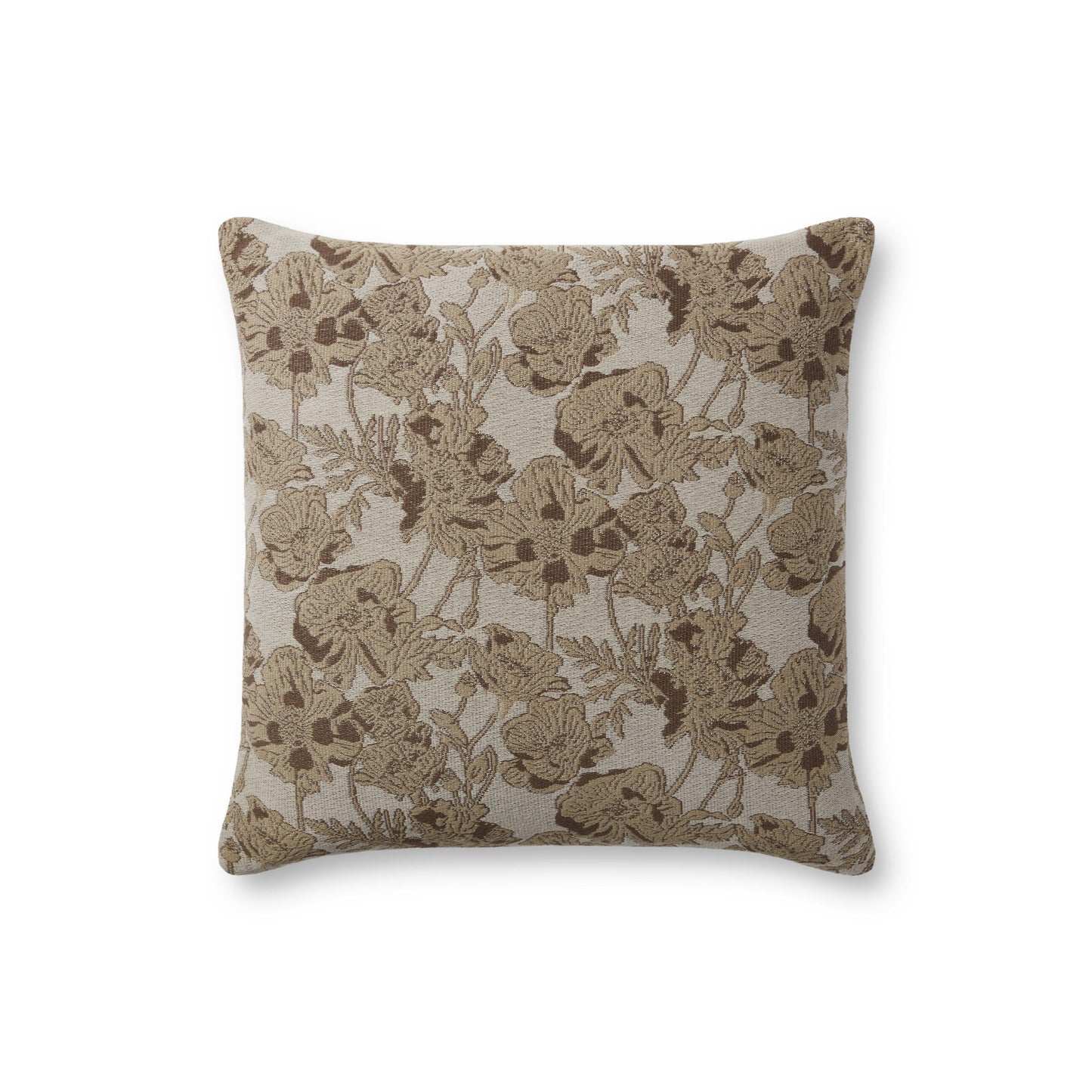 Photo of Loloi's Chris Loves Julia x LoloiMatilda Beige / Mocha 18'' x 18'' Pillow